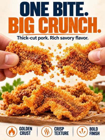 Premium Crispy Pork Chips - Supports HeartHealth Management & Blood Sugar Balance