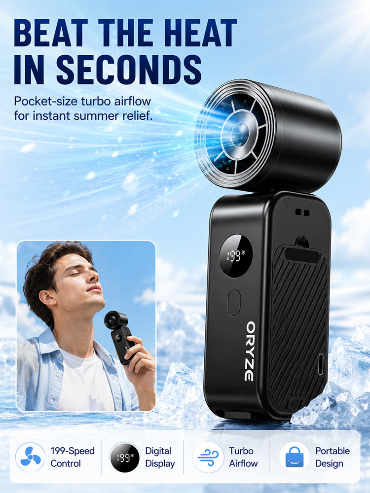 Handheld high-speed booster fan