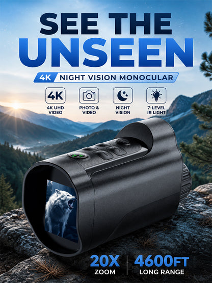 Handheld monocular night vision device