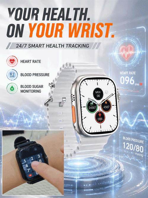 New smartwatch for blood pressure, oxygen level monitoring and exercise tracking