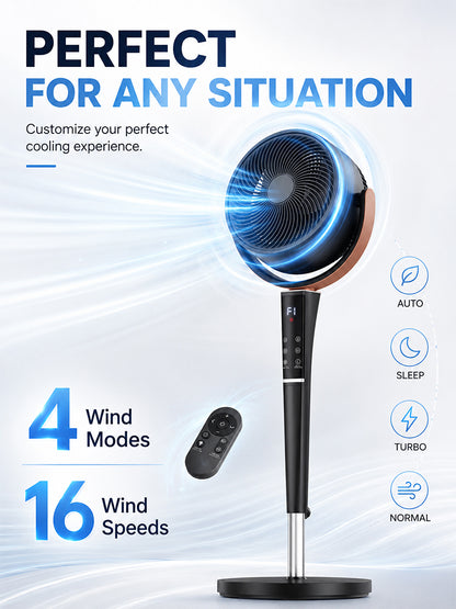 Boosted continuously variable speed refrigeration fan