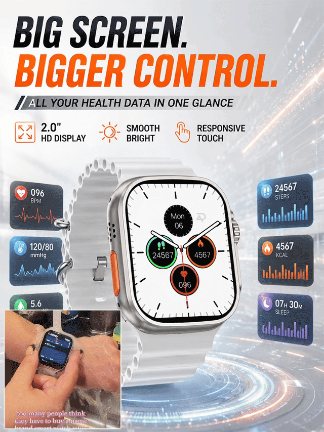 New smartwatch for blood pressure, oxygen level monitoring and exercise tracking