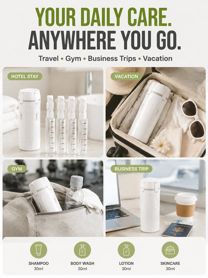 4-in-1 Skin Care Product Travel Compact Bottle