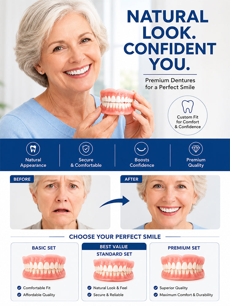 Comparable to real teeth, suitable for all mouths