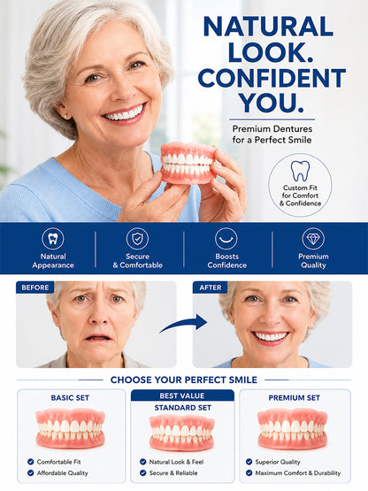 Comparable to real teeth, suitable for all mouths