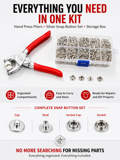 Snap-on no-drill fastener
