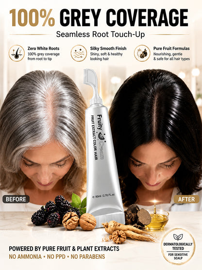 It can change color and the new version comes with a comb. Hair dye