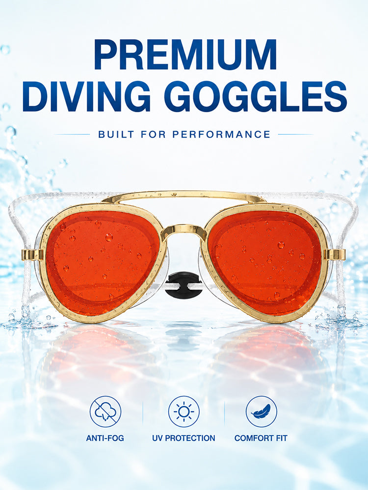 Color-changing diving sunglasses