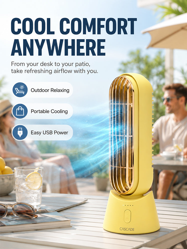 Semiconductor-cooled desktop fan