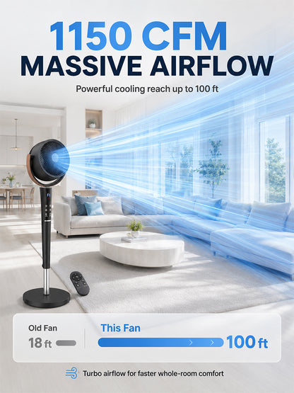 Boosted continuously variable speed refrigeration fan