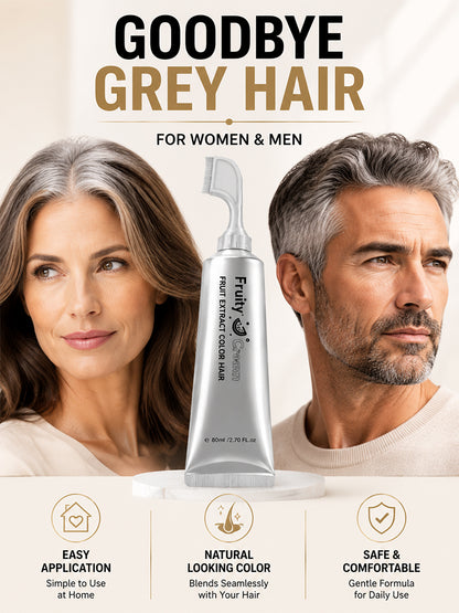 It can change color and the new version comes with a comb. Hair dye