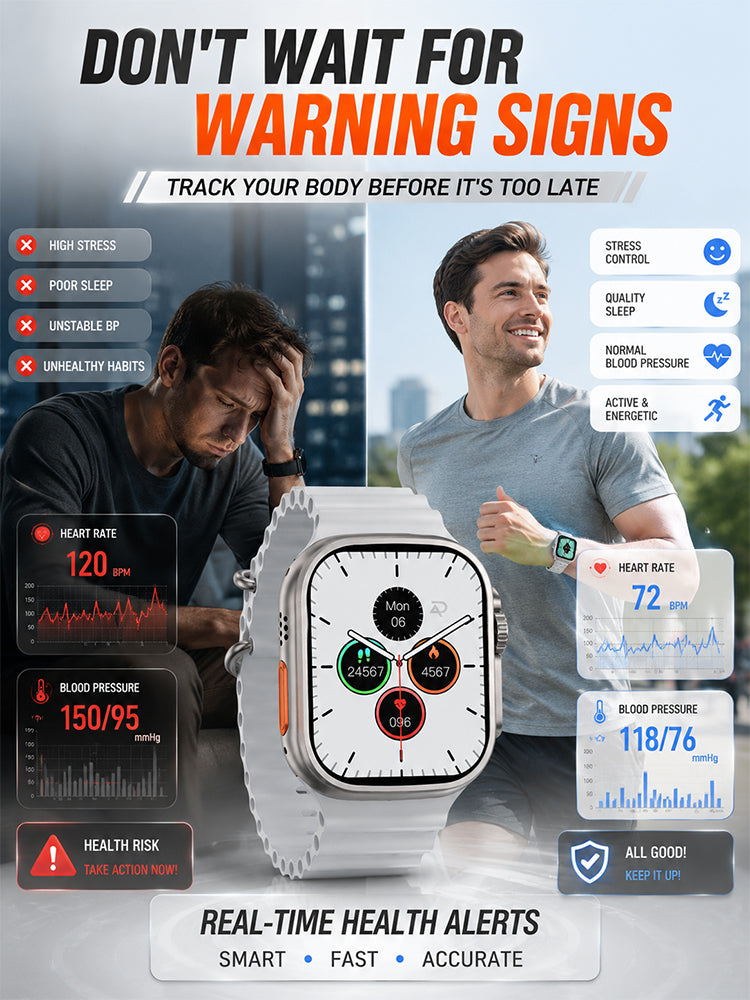 New smartwatch for blood pressure, oxygen level monitoring and exercise tracking