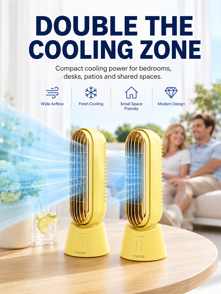 Semiconductor-cooled desktop fan