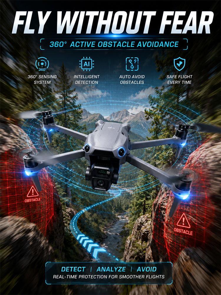 High-definition dual-camera aerial photography drone
