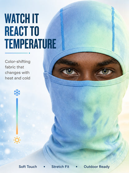 Temperature-sensing color-changing mask