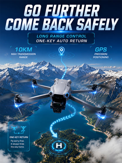 High-definition dual-camera aerial photography drone