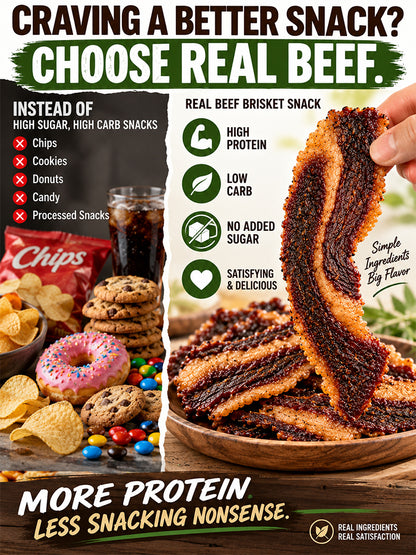 🥩 100% Australian Grass-Fed Angus Beef Brisket Treats！
