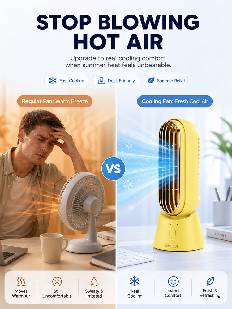 Semiconductor-cooled desktop fan