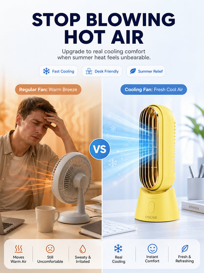 Semiconductor-cooled desktop fan