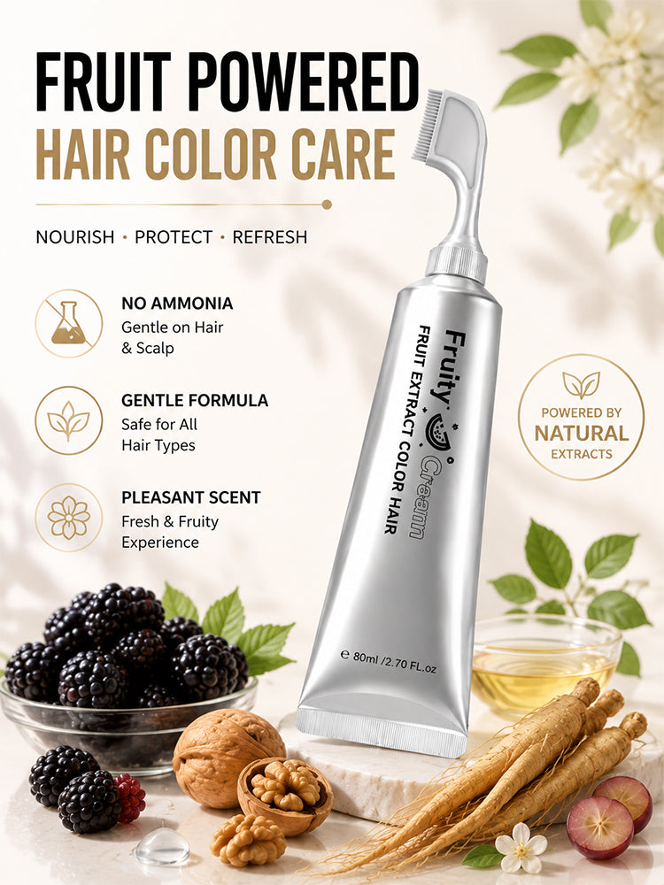 It can change color and the new version comes with a comb. Hair dye