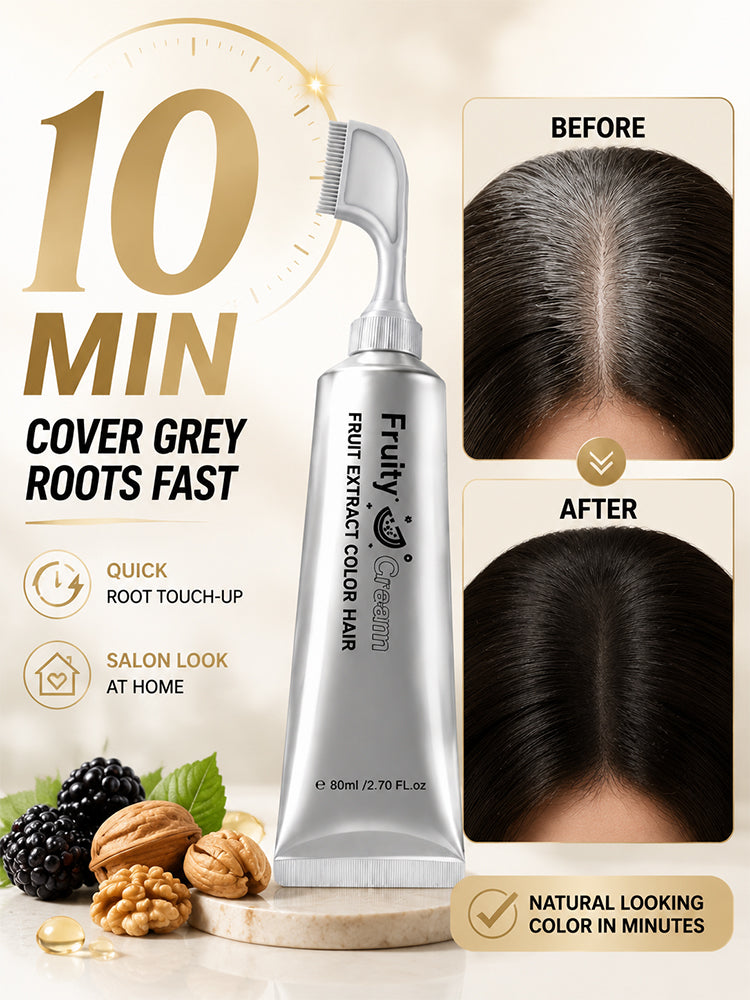 It can change color and the new version comes with a comb. Hair dye