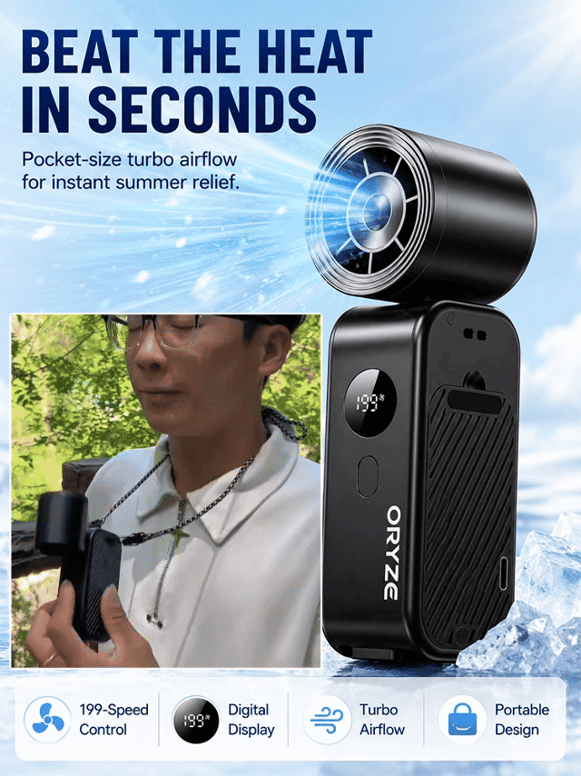 Handheld high-speed booster fan