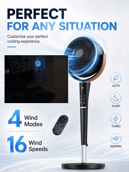 Boosted continuously variable speed refrigeration fan