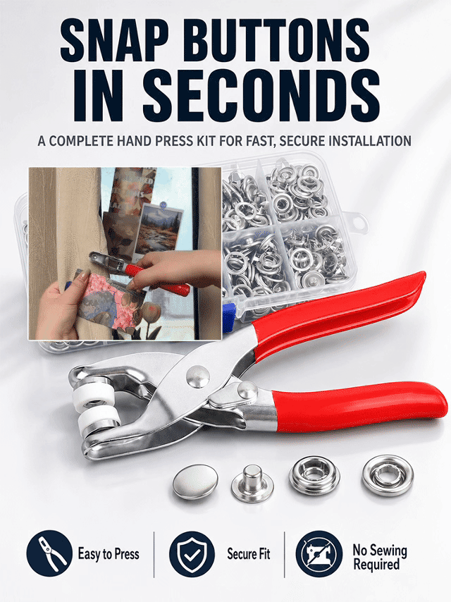 Snap-on no-drill fastener