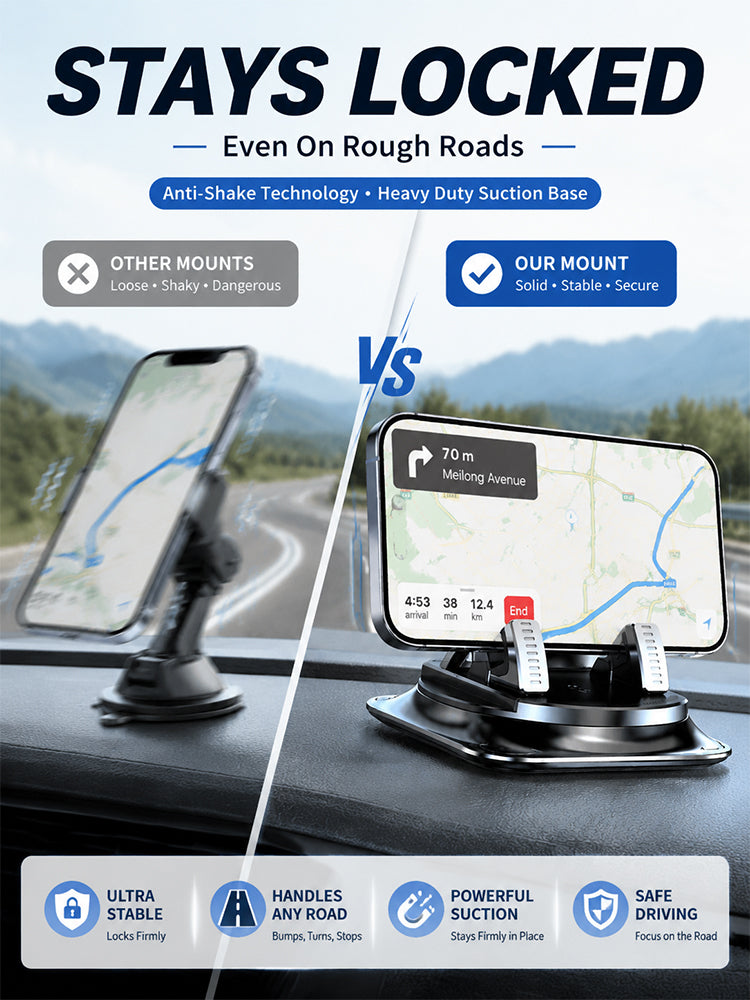 Anti-slip and convenient mobile phone holder