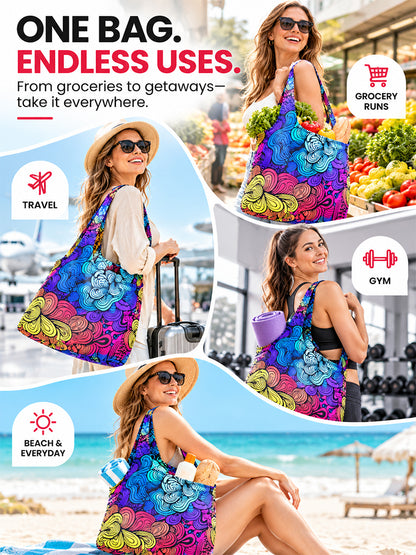 Diamond-stretched, tear-resistant fabric, lightweight bag