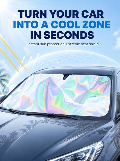Car front windshield sunshade and sunshade umbrella