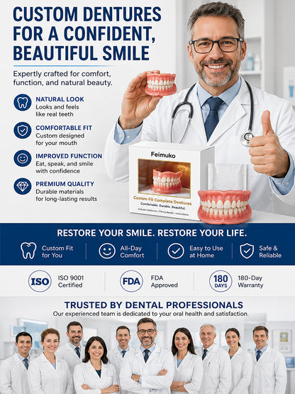 Comparable to real teeth, suitable for all mouths