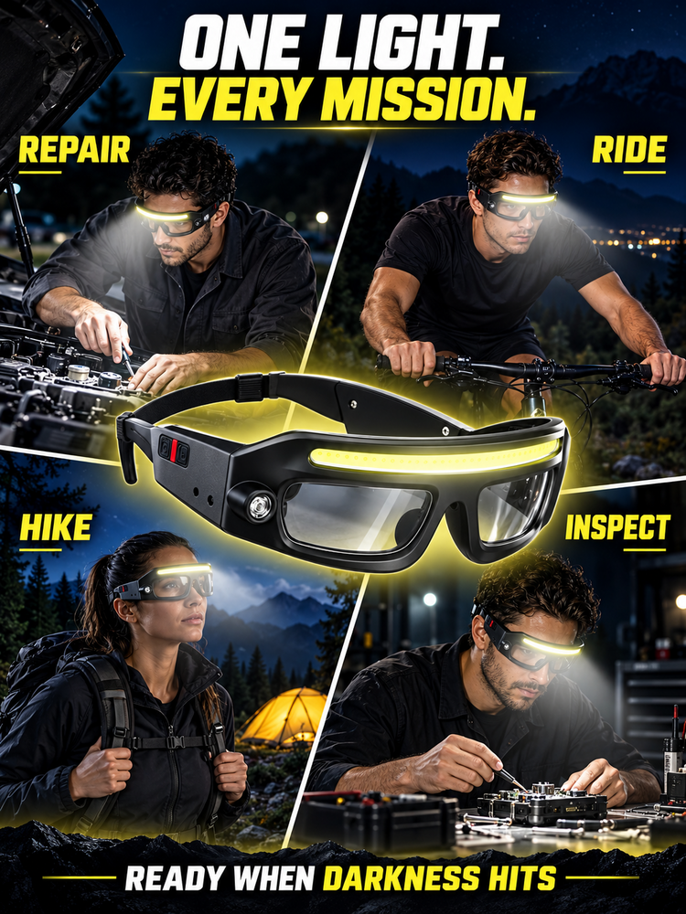 Multifunctional spectacle-style headlamp