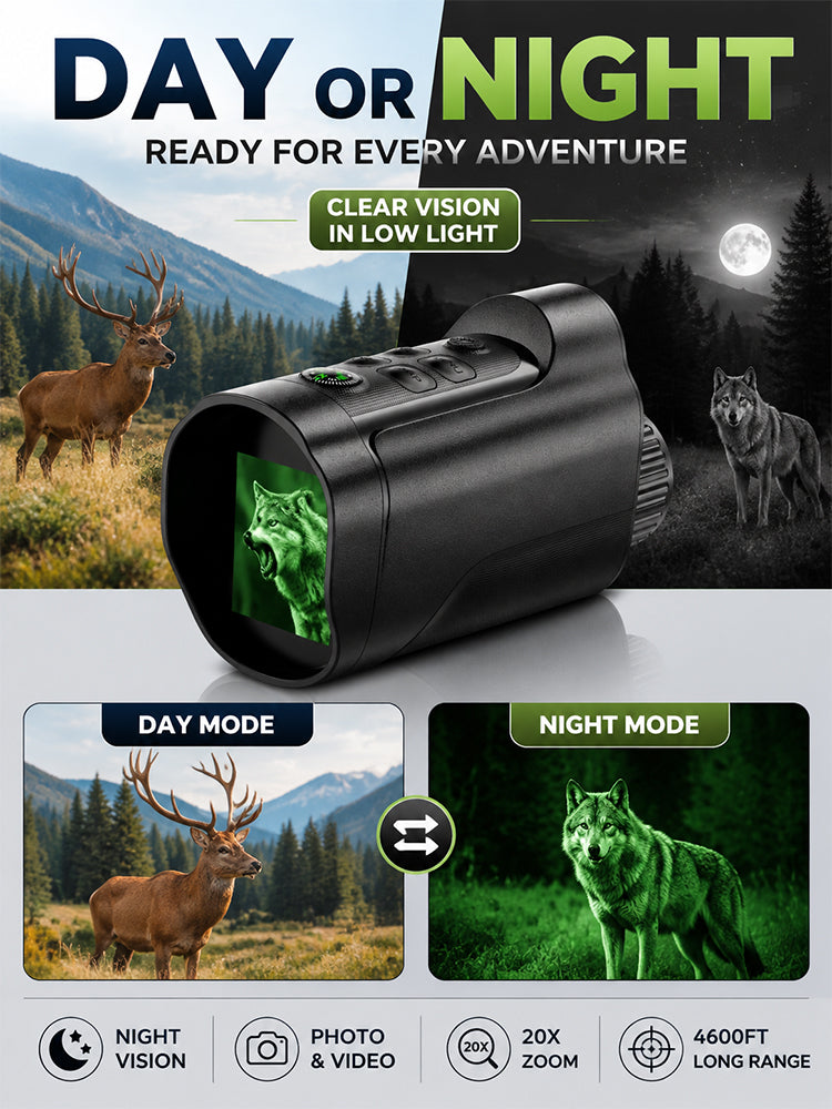 Handheld monocular night vision device