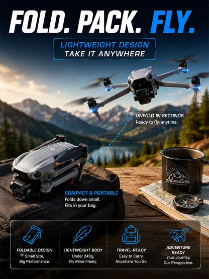 High-definition dual-camera aerial photography drone