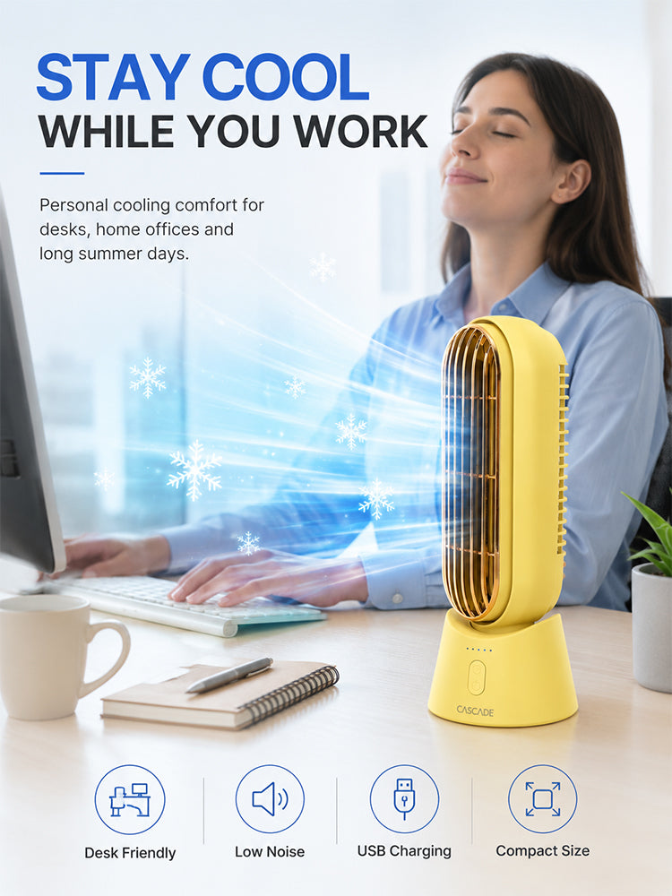 Semiconductor-cooled desktop fan