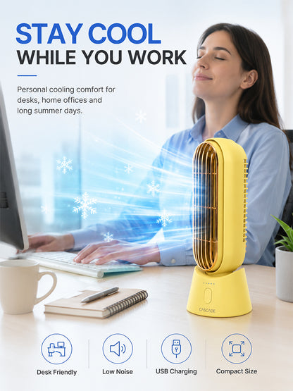 Semiconductor-cooled desktop fan