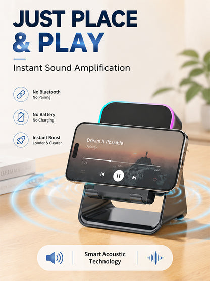 Induction Speaker Stand for Smartphones