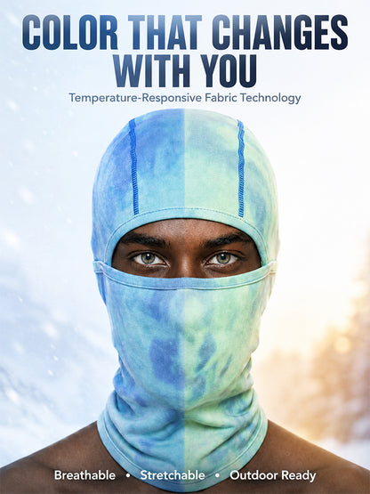 Temperature-sensing color-changing mask