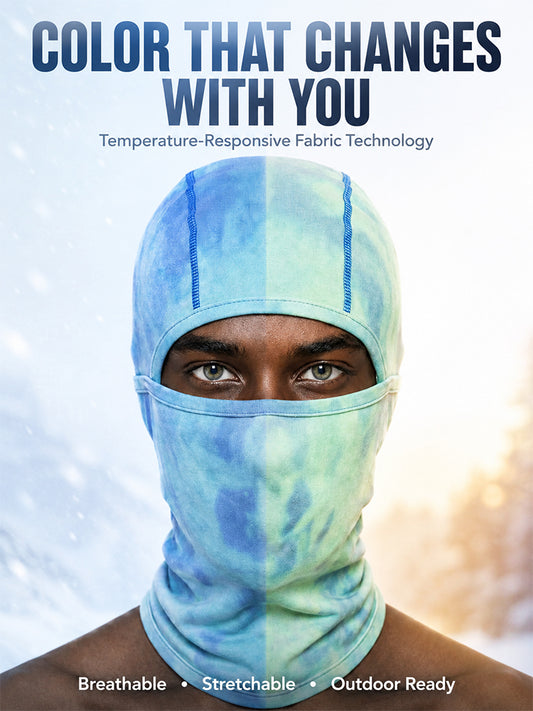 Temperature-sensing color-changing mask